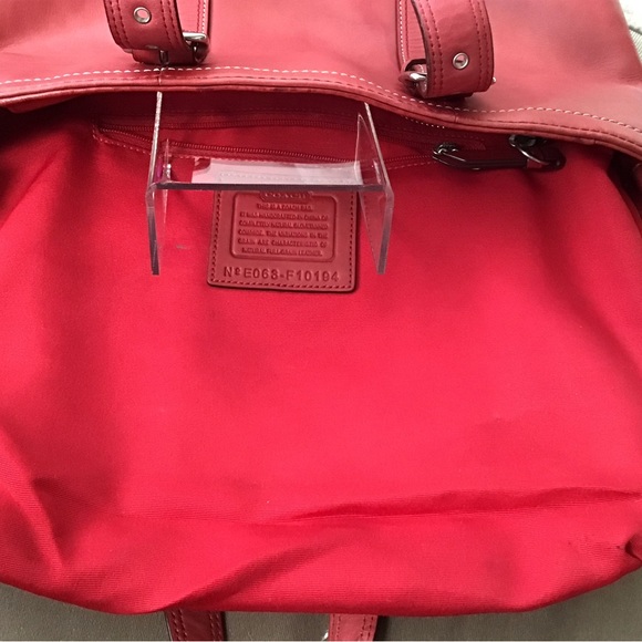 Vtg Coach Hampton Leather Tote E063-F10194 - Picture 7 of 15